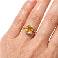 Anello Gazzola Gioielli Donna Amuleto in Oro giallo Quarzo 1.93 Ct AN-1233-16-2-9-13-CI-OT-N-DEF-VS - AN-1233-16-2-9-13-CI-OT-N-DEF-VS